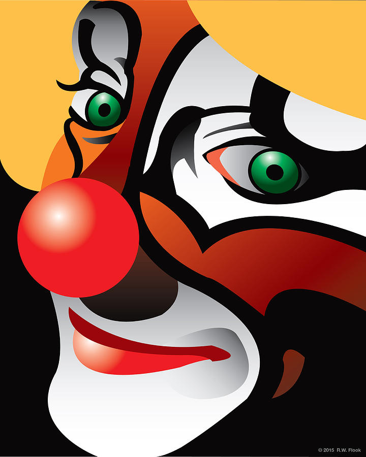 Digital clown. Клоун Постер. Cartier Clown.