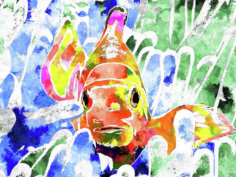 Clownfish Colored Mixed Media