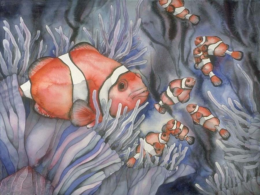 Clownfish Painting by Liduine Bekman