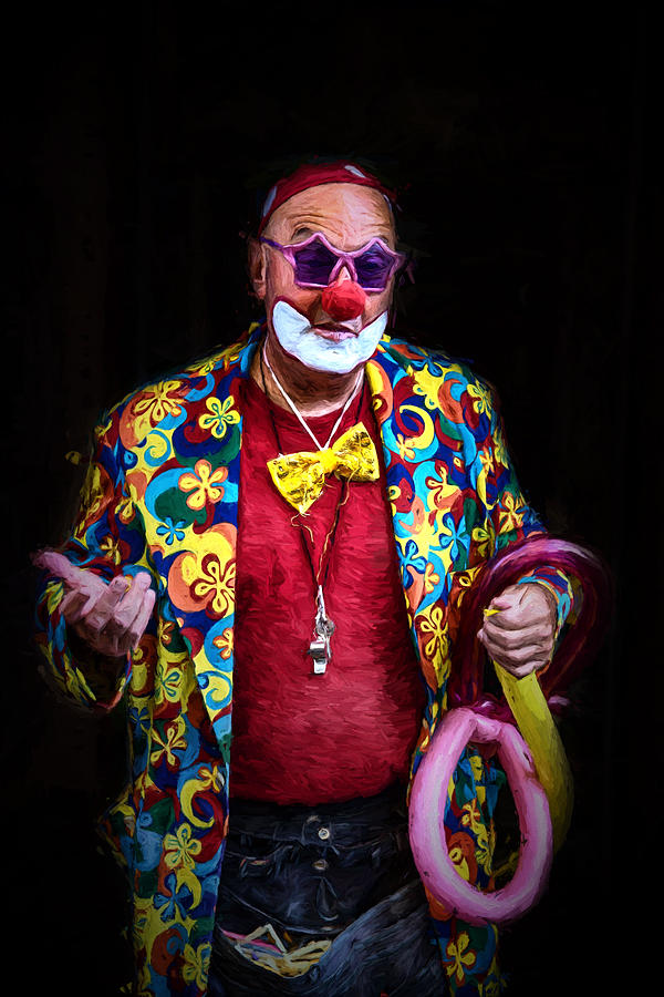 Clowns and Balloons  Digital Art by John Haldane