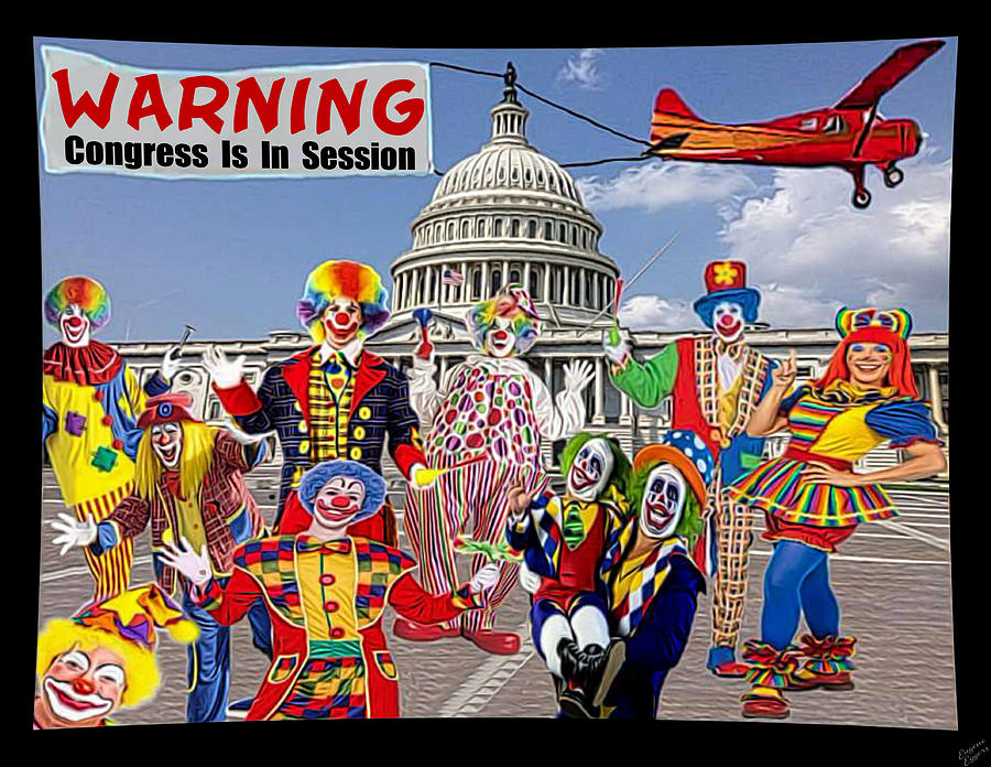 Clowns In Congress Digital Art by Eugene Eggers | Fine Art America