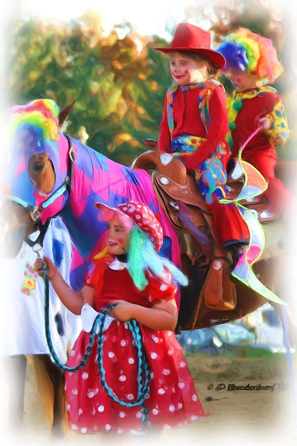Clowns On A Horse Photograph by JD Brandenburg