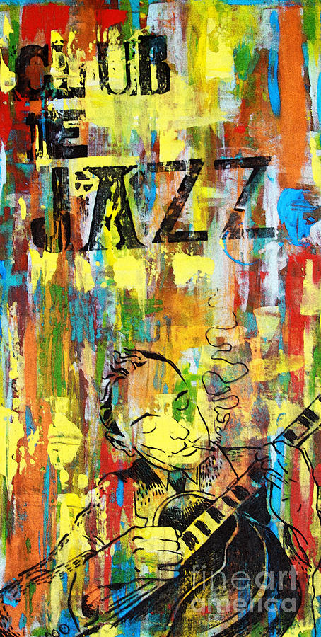 Jazz Mixed Media - Club de Jazz by Sean Hagan