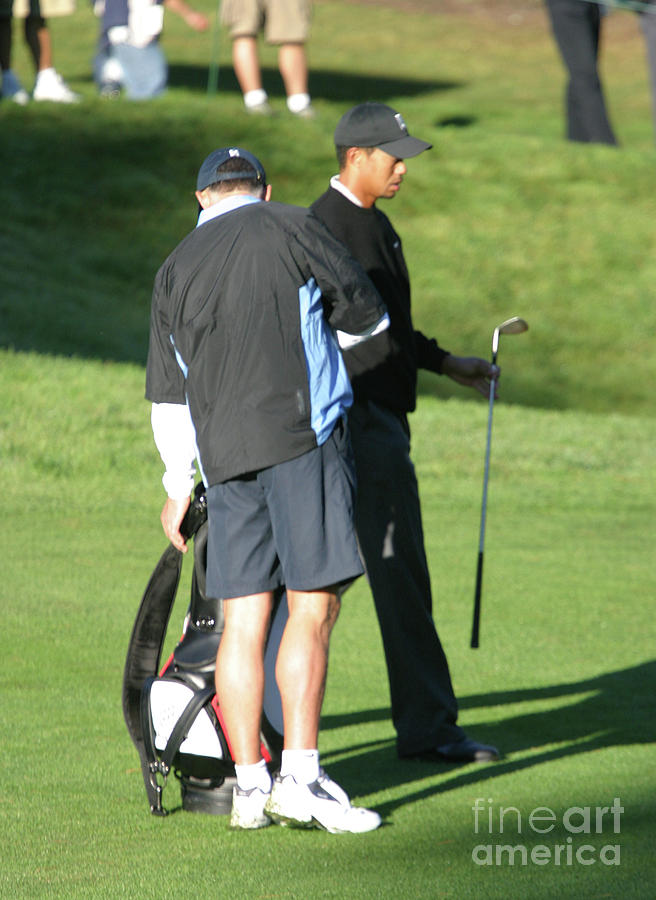 Club Irons Tiger Woods  Photograph by Chuck Kuhn
