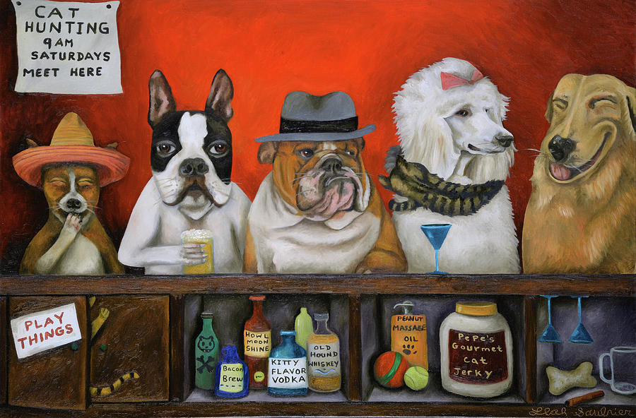 Club K9 Painting by Leah Saulnier The Painting Maniac