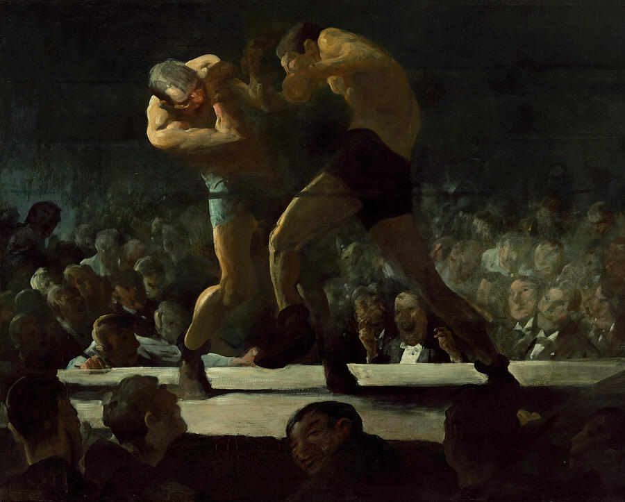 Club Night, from 1907 Painting by George Bellows
