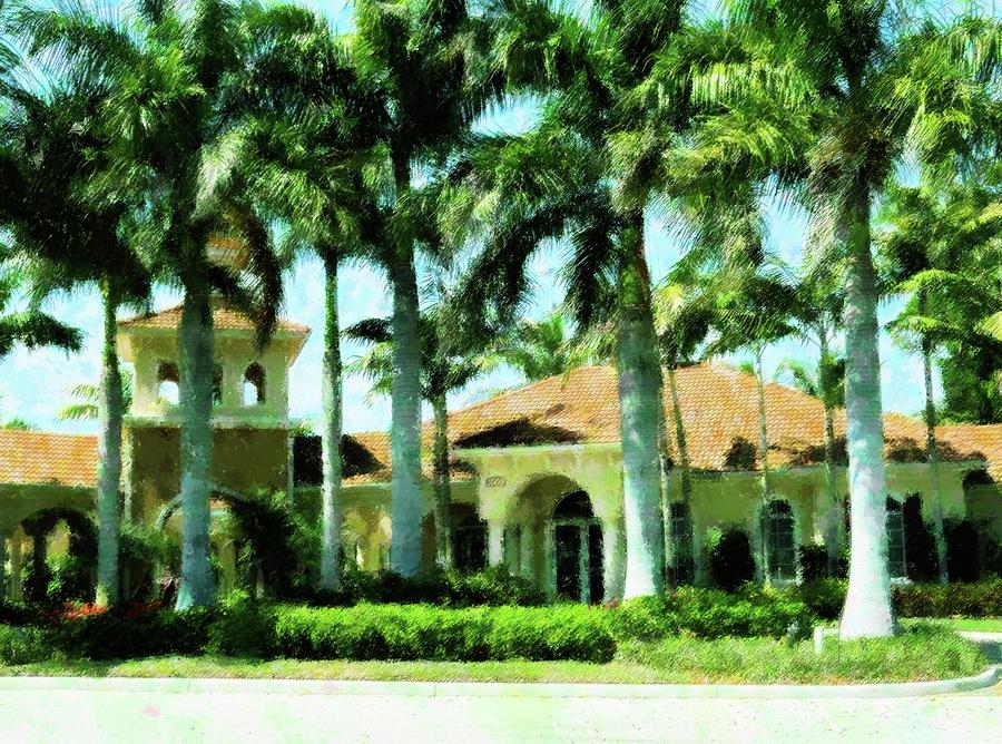 Clubhouse Tropic Style Mixed Media by Florene Welebny
