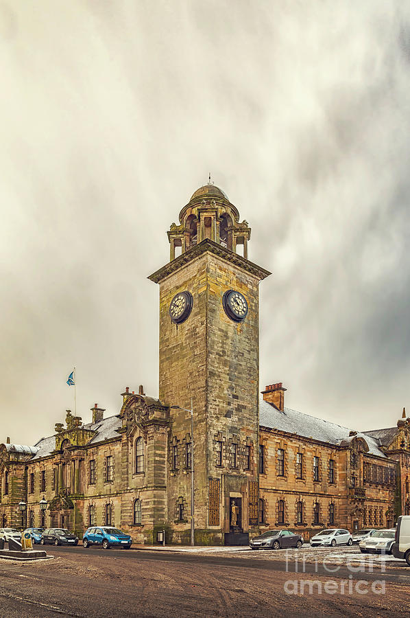Clydebank Town Hall Corner Photograph by Antony McAulay