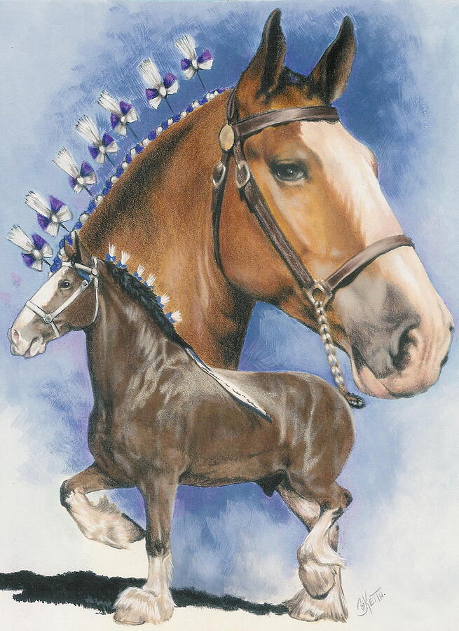Clydesdale Mixed Media by Barbara Keith