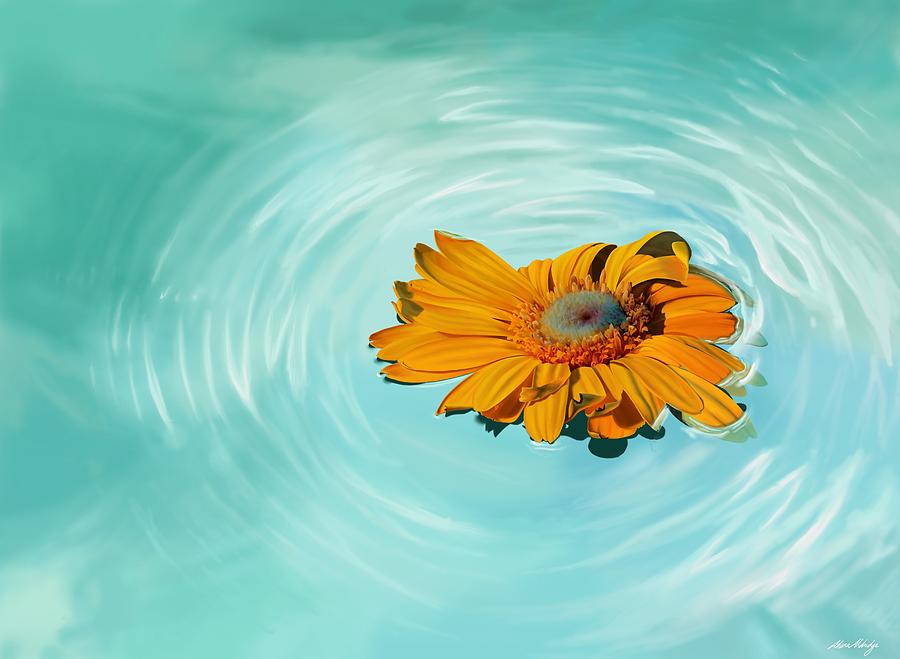 Sunflower Digital Art - Clytie by Adena Aldridge