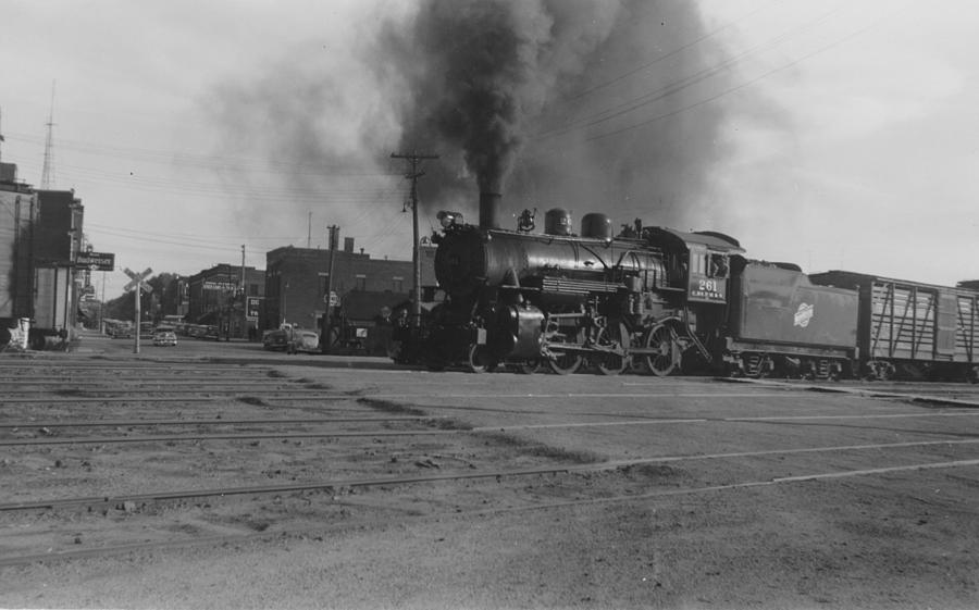 Omaha Road Steam Engine Pulling Freight Photograph by Chicago and North Western Historical Society