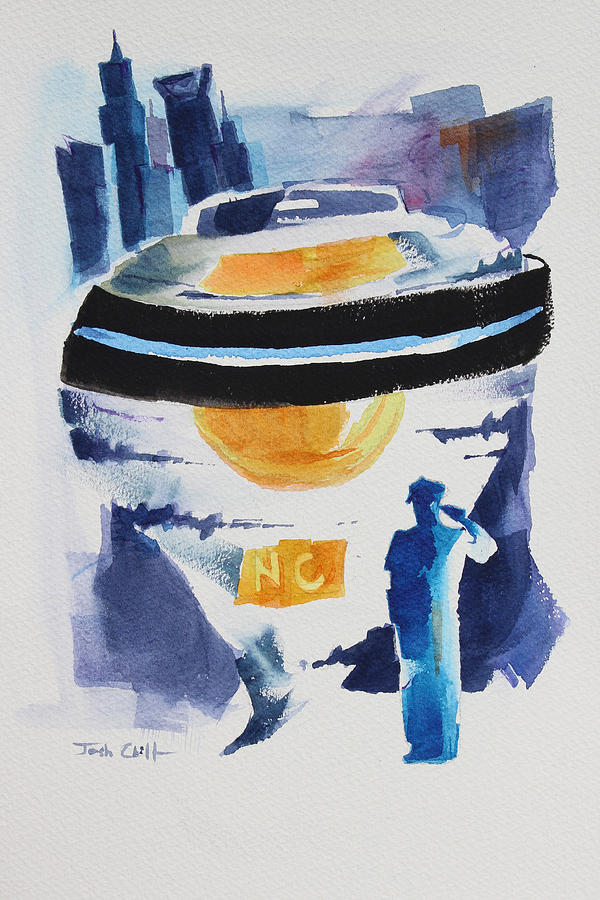 Police Painting - Cmpd Fallen. by Josh Chilton Police Painting - Cmpd Fallen. by Josh Chilton