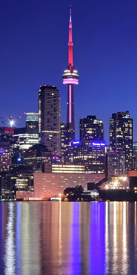 Cn Tower at Night Photograph by Frozen in Time Fine Art Photography