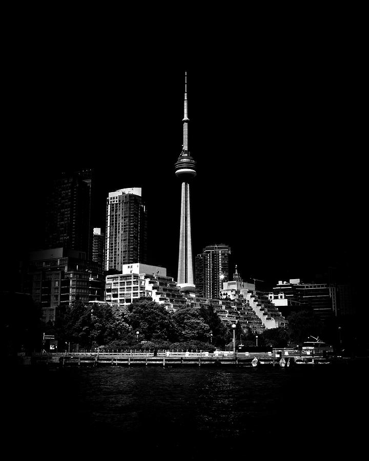 CN Tower From Bathurst Quay Toronto Canada Photograph by Brian Carson