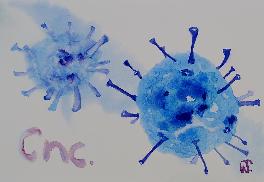 Cancer Cell Painting - Cnc. by Warren Thompson