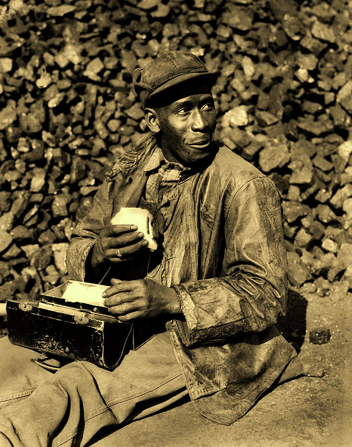 Coal Yard Worker - Oak Ridge Tennessee 1946 Photograph by Mountain Dreams