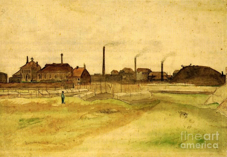 Coalmine in the Borinage Painting by MotionAge Designs