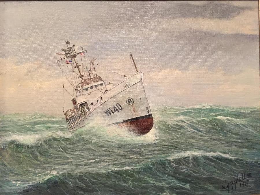Transportation Painting - Coast Guard Cutter  General Greene by William Ravell