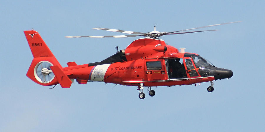 Coast Guard Helicopter Photograph by Jimmie Bartlett