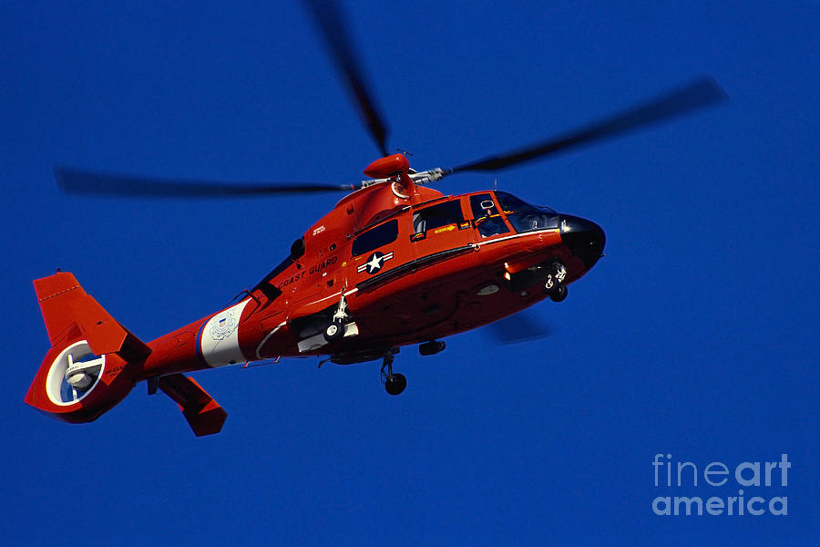 Coast Guard Helicopter Photograph by Stocktrek Images