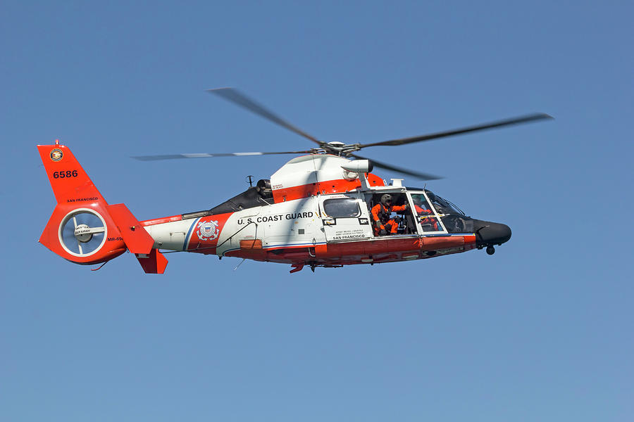 Coast Guard Helo 6586 Photograph by Rick Pisio
