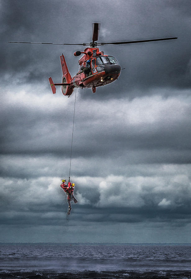 Coast Guard Rescue Operation  Photograph by Gregory Daley  MPSA