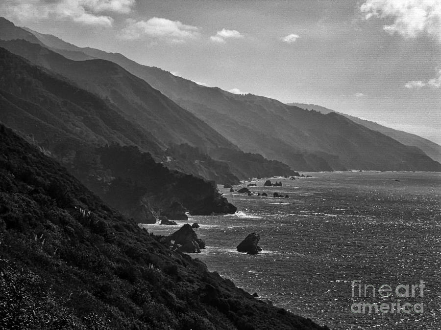 Mountain Photograph - The Coastline  Of Big Sur 1 by Chris Berry