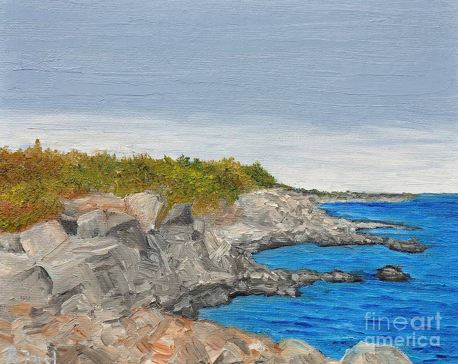 Coast of Maine Painting by Reb Frost