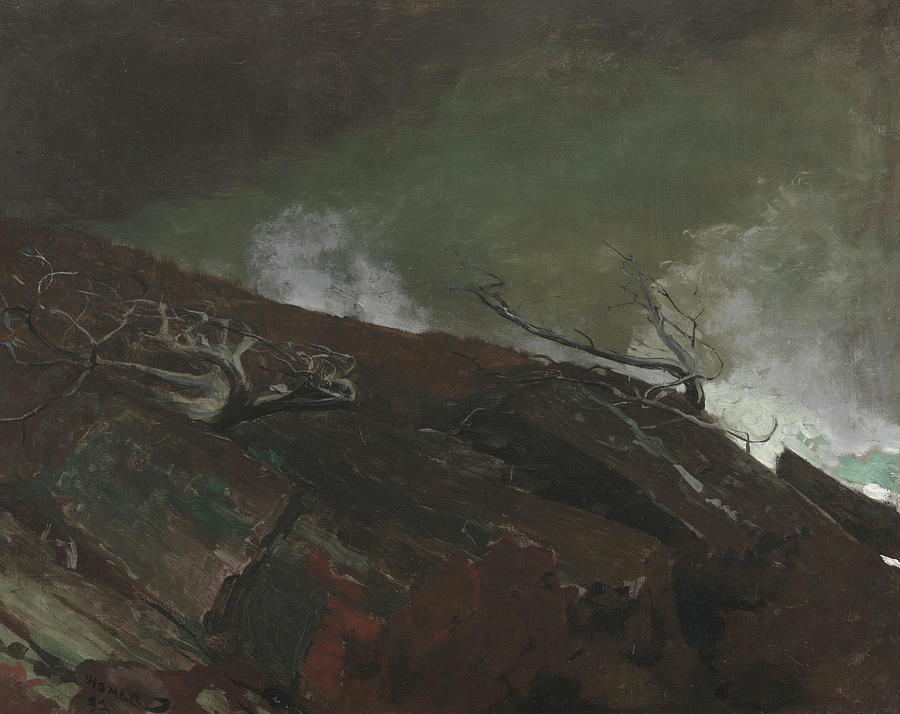 Winslow Homer Painting - Coast of Maine by Winslow Homer