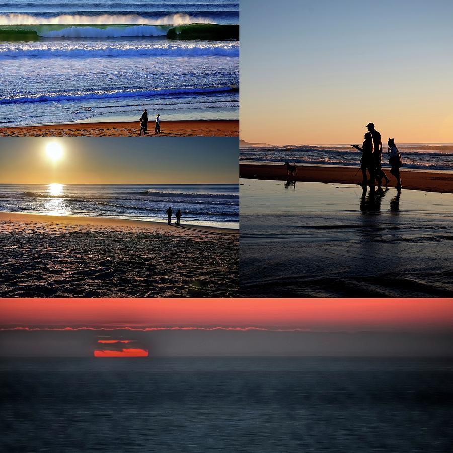 Coast Sunset Collage Photograph by Jerry Sodorff