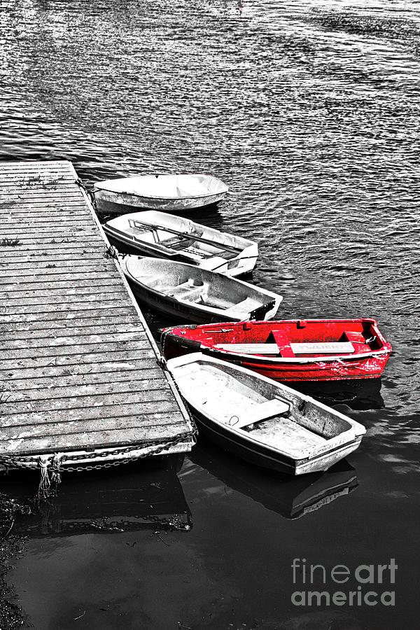Coast - The Red Boat Photograph by Esoterica Art Agency