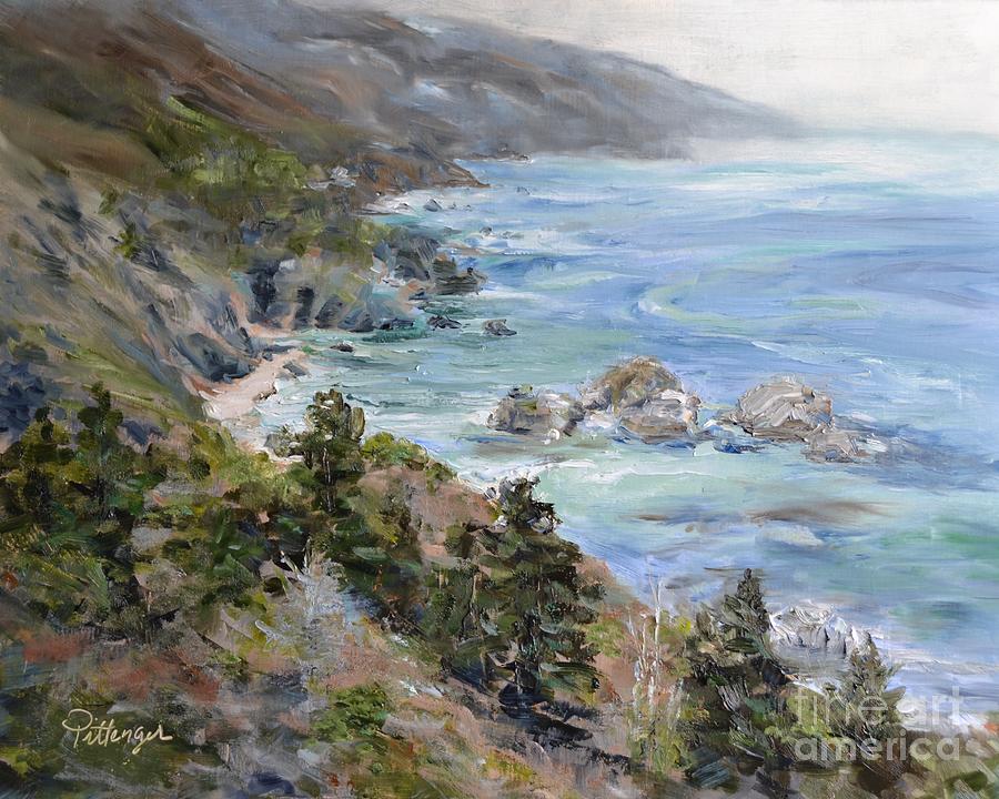 Impressionism Painting - Coastal Bliss at Big Sur by Lori Pittenger