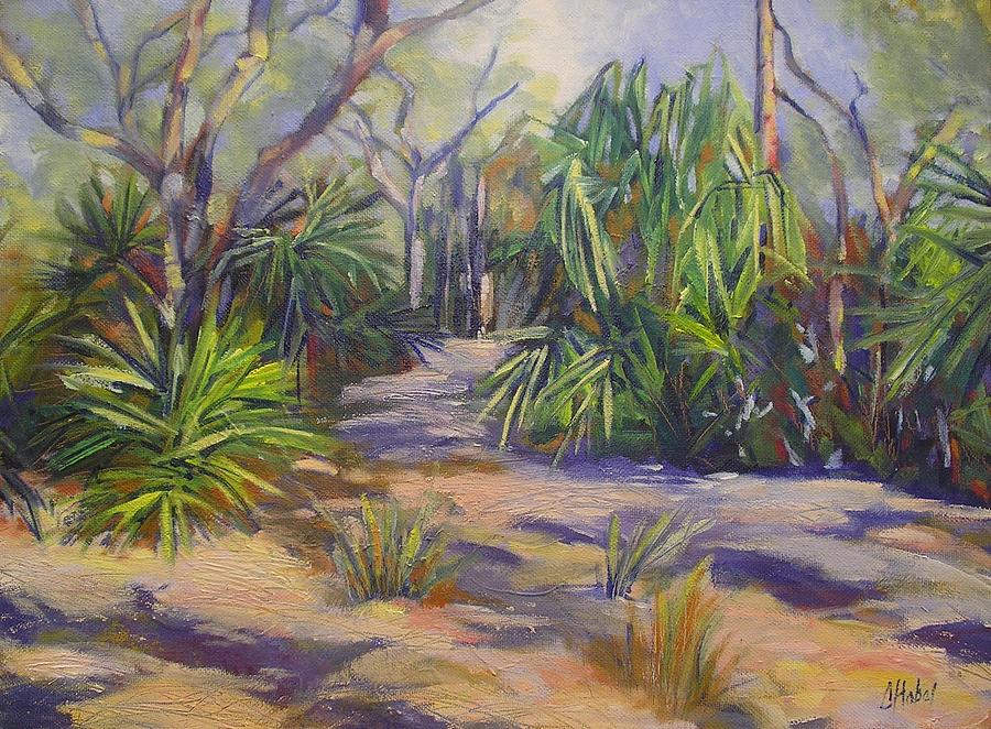 Coastal Bush  1770 Queensland Painting Painting by Chris Hobel