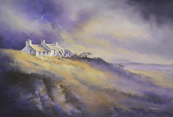 Coastal Cottage West Wales Painting By Mark Whittaker