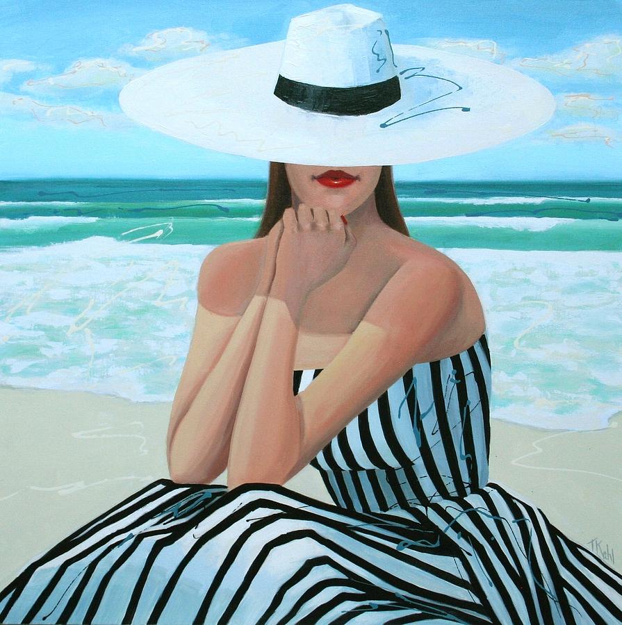 Black And White Painting - Coastal Dreams by Thalia Kahl