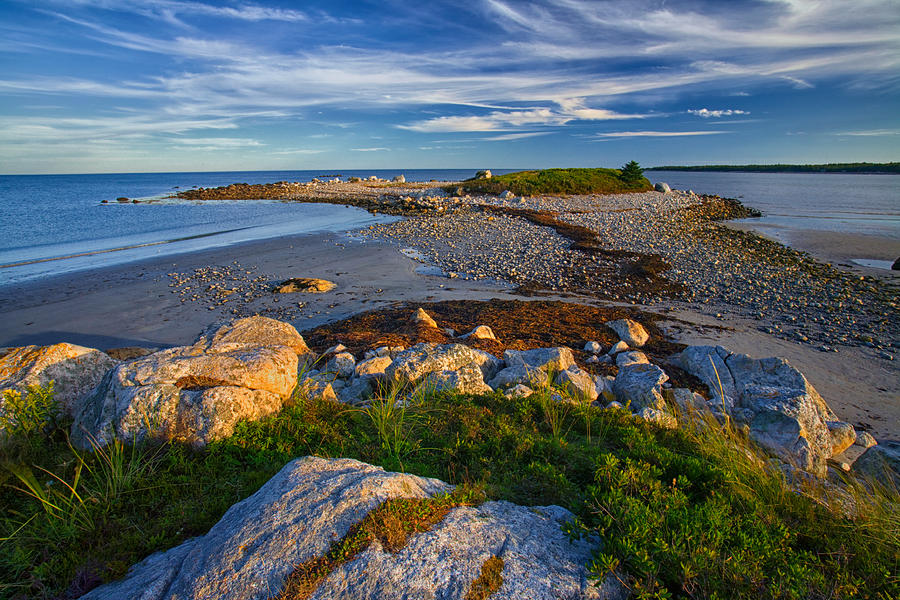 Coastal Headland At Sandy Bay Beach Photograph by Irwin Barrett
