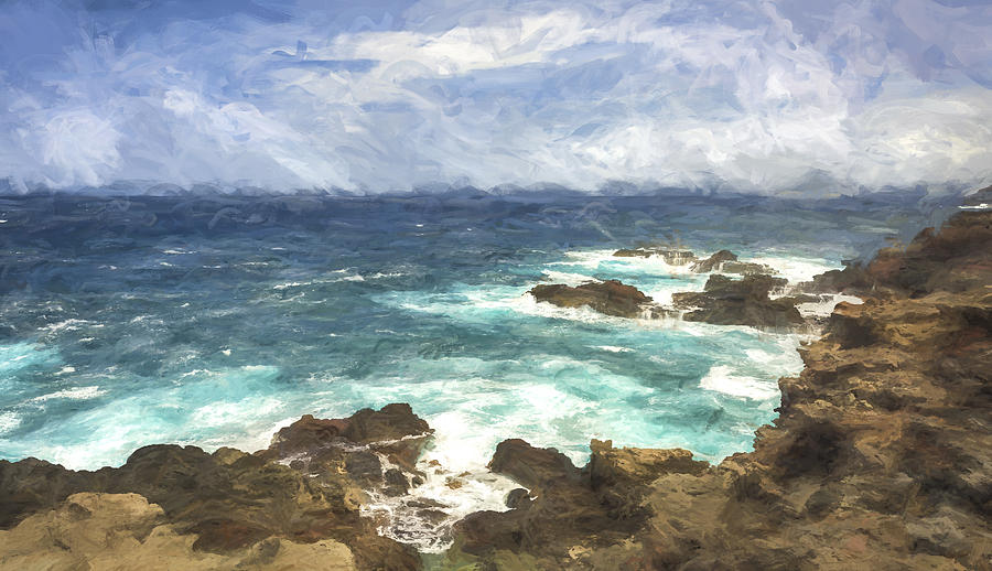 Coastal Maui II Digital Art by Jon Glaser