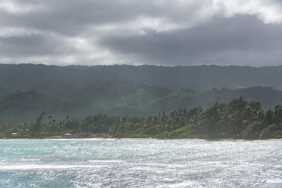 Coastal Mountains - Clearing Storm on Oahu Island North Shore Photograph by Georgia Mizuleva