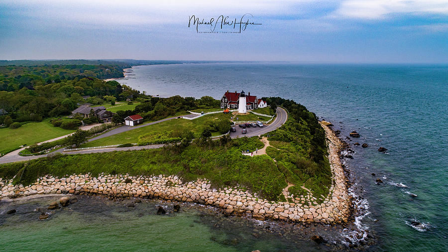 Coastal Nobska Point Lighthouse Photograph by Veterans Aerial Media LLC