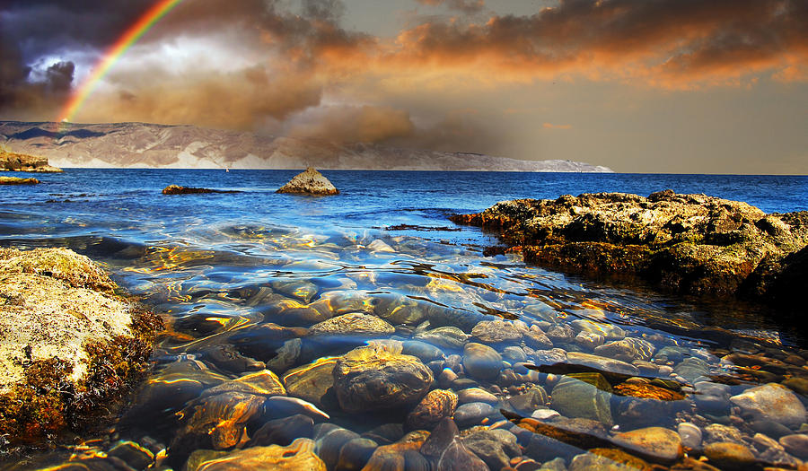 Coastal pebbles in the clear water Photograph by Yuri Hope | Pixels