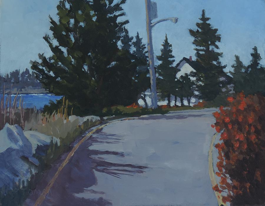 Coastal Road Painting by Bill Tomsa