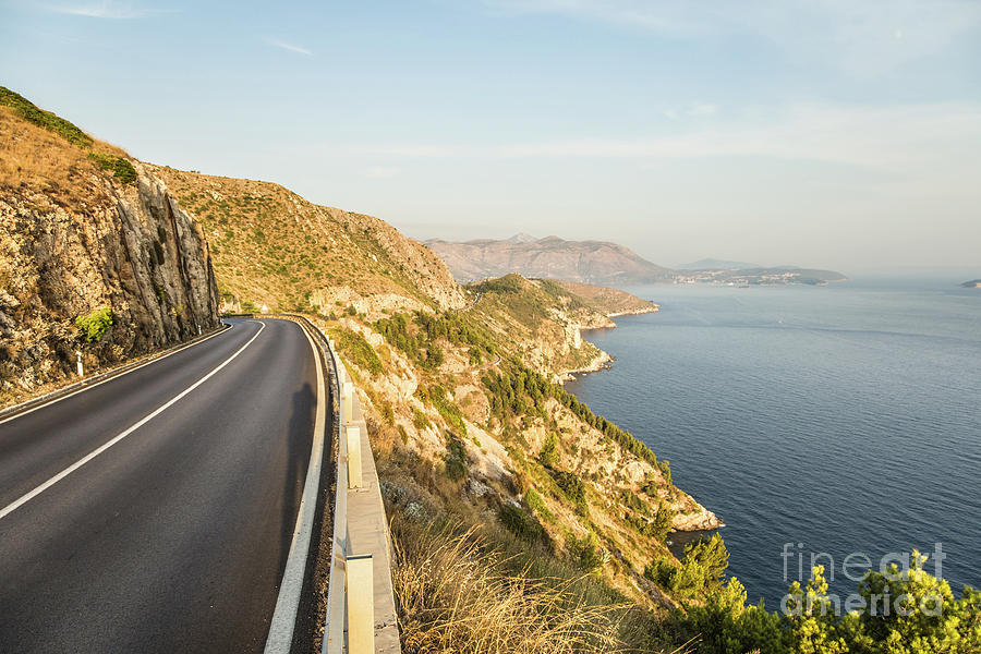 Coastal road near Dubrovnik in Croatia Photograph by Didier Marti