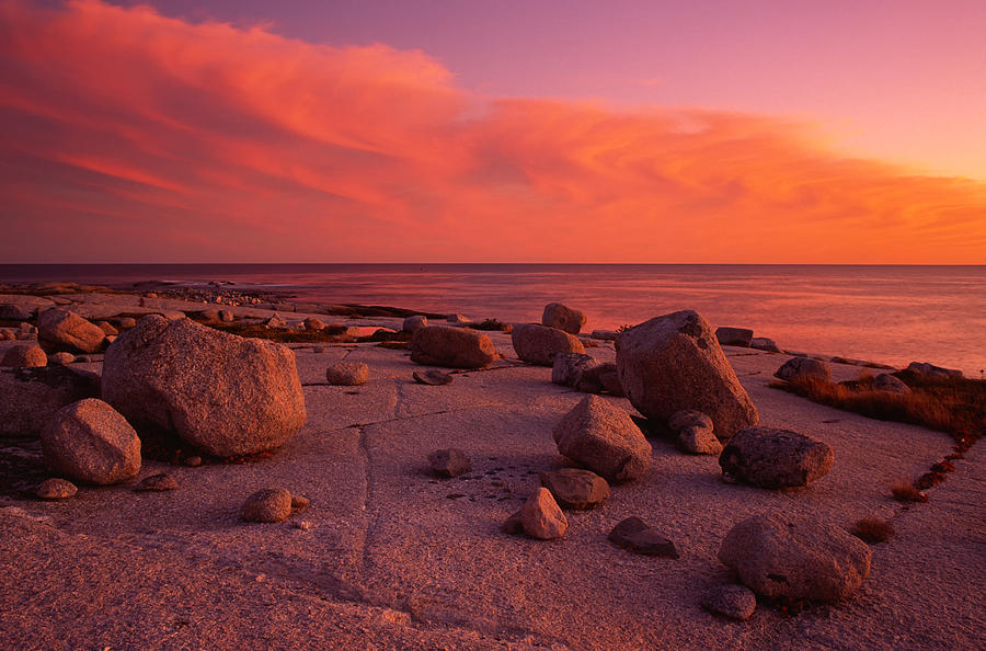 Coastal Sunset Photograph by Irwin Barrett