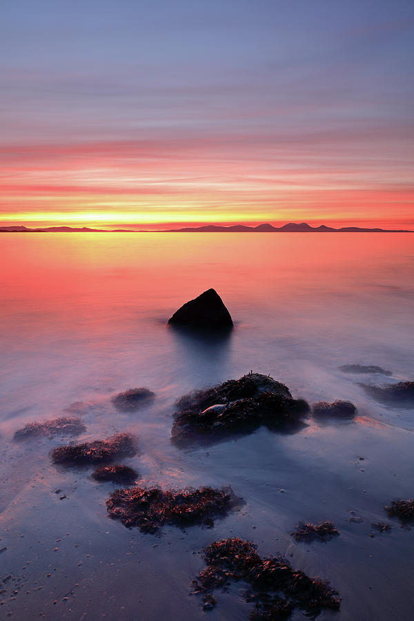 Coastal Sunset Kintyre Photograph by Grant Glendinning