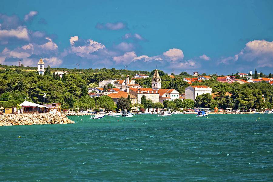 Coastal village of Sveti Filip I Jakov waterfront Photograph by Brch Photography