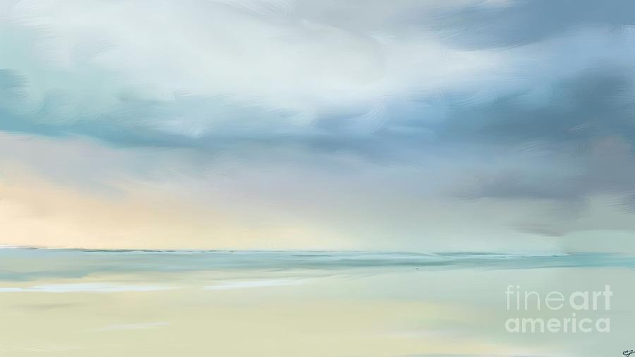 Sunset Digital Art - Coastal vista by Anthony Fishburne