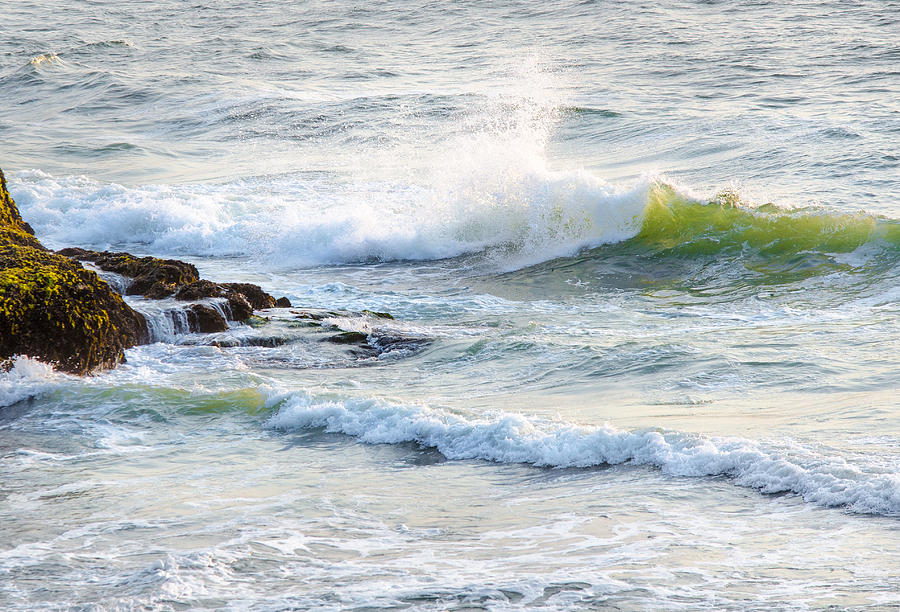 Coastal waves  Photograph by Janet  Kopper