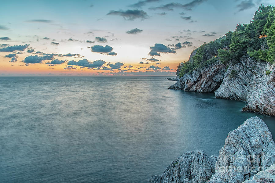 Coastline at Petrovac Photograph by Antony McAulay