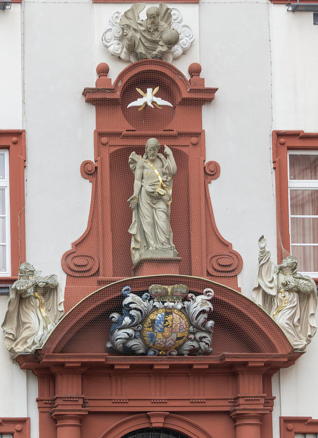 Coat of Arms Jesuit Church Heidelberg Photograph by Teresa Mucha