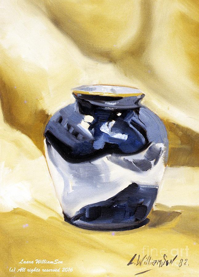 Cobalt Vase Painting by Laara WilliamSen
